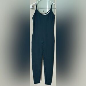 Booty by Brabants Textured Black Jumpsuit Leggings